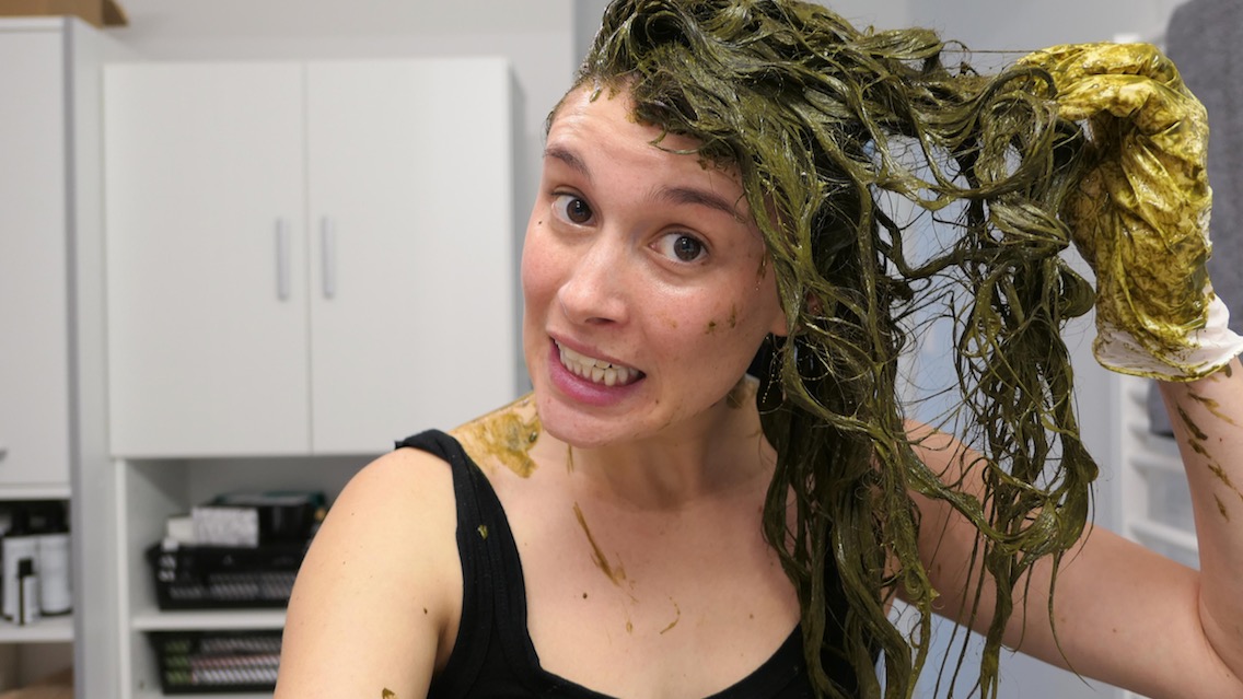 First Time Trying Natural Hair Dye! | THE GREEN EDIT